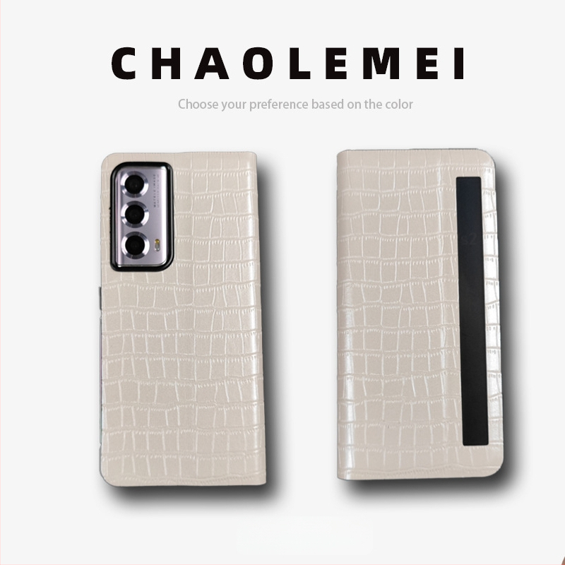 Калъф за Honor MagicVs2 със Smart Window, магнитен флип капак, сгъваем дизайн, PC и кожа, релефна изработка