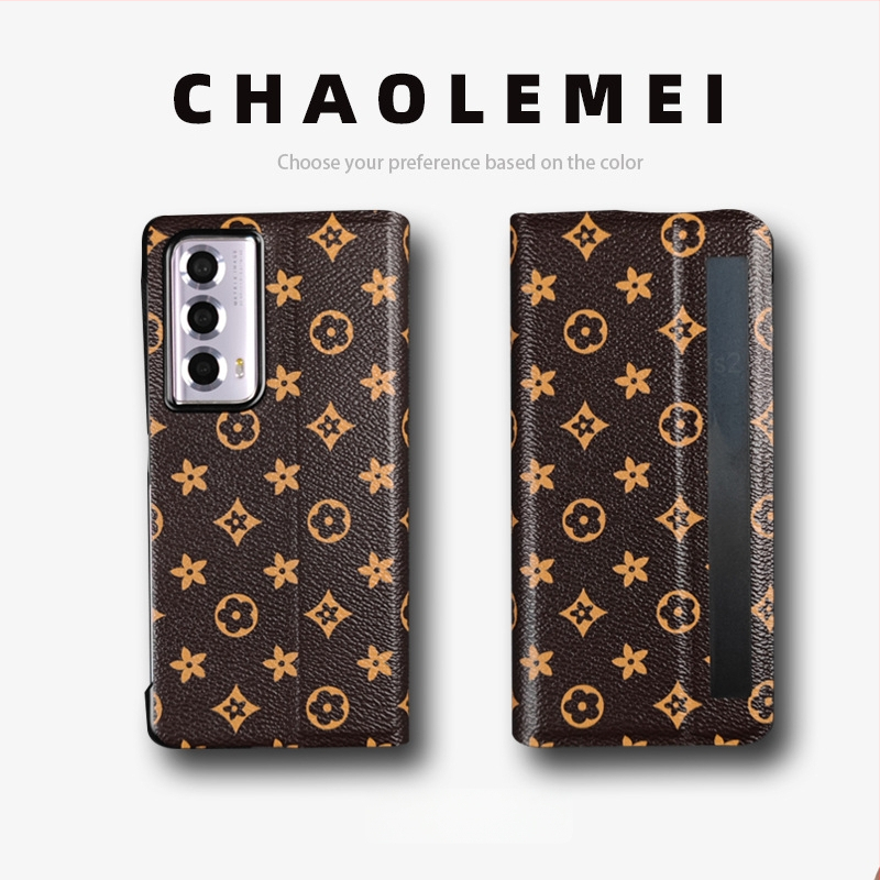 Калъф за Honor MagicVs2 със Smart Window, магнитен флип капак, сгъваем дизайн, PC и кожа, релефна изработка