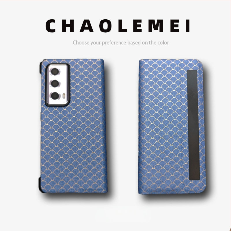 Калъф за Honor MagicVs2 със Smart Window, магнитен флип капак, сгъваем дизайн, PC и кожа, релефна изработка