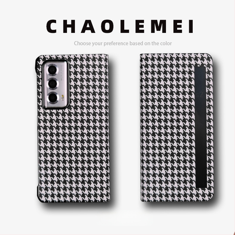 Калъф за Honor MagicVs2 със Smart Window, магнитен флип капак, сгъваем дизайн, PC и кожа, релефна изработка