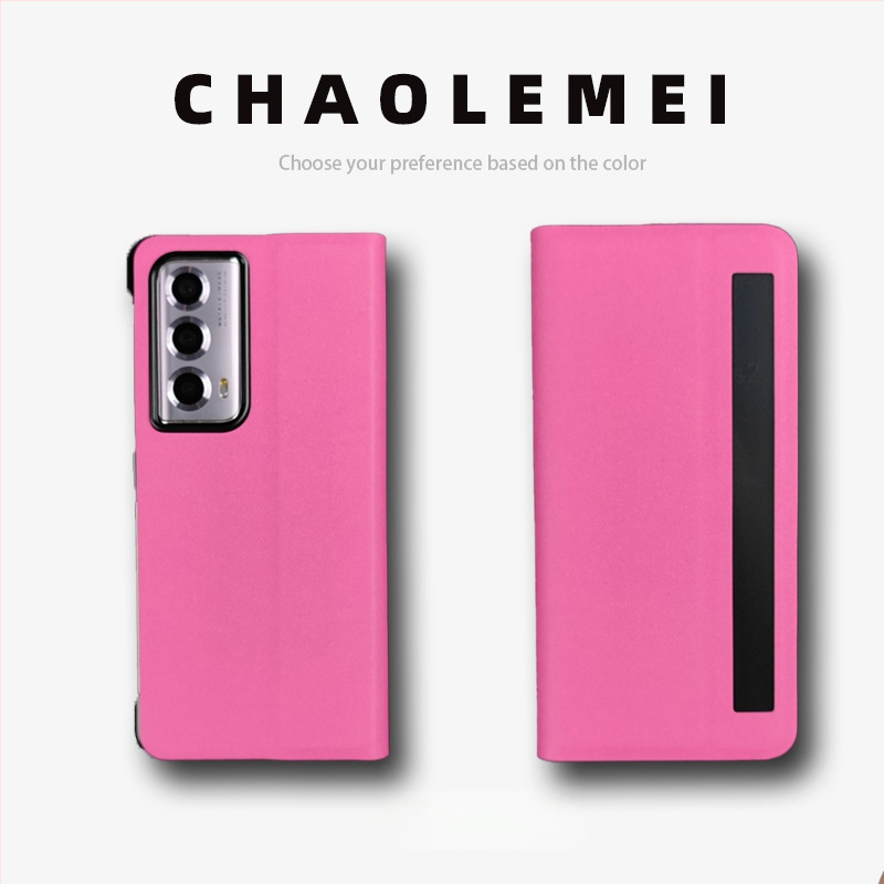 Калъф за Honor MagicVs2 със Smart Window, магнитен флип капак, сгъваем дизайн, PC и кожа, релефна изработка