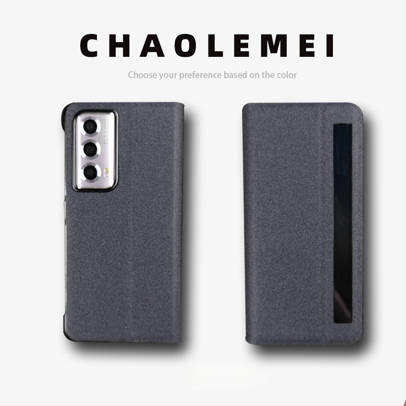 Калъф за Honor MagicVs2 със Smart Window, магнитен флип капак, сгъваем дизайн, PC и кожа, релефна изработка