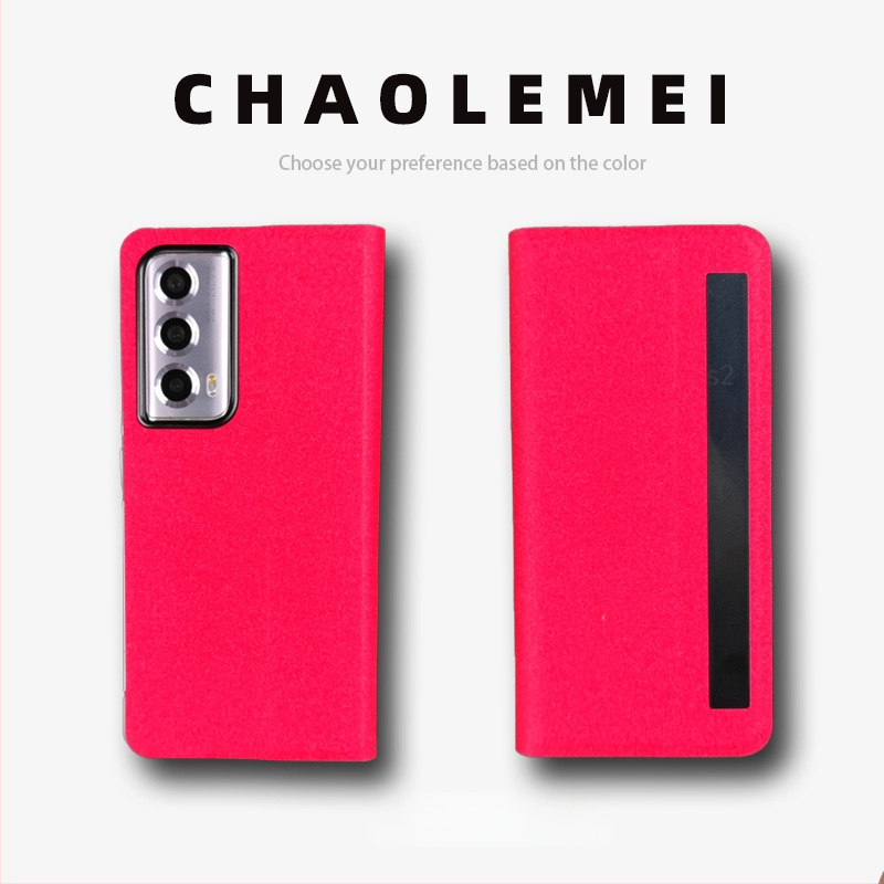 Калъф за Honor MagicVs2 със Smart Window, магнитен флип капак, сгъваем дизайн, PC и кожа, релефна изработка