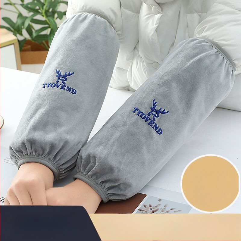 Universālās virtuves piedurknes — pretnetīrumiem, rudens-ziemas lietošanai, flaneles materiāls, drukāts dizains