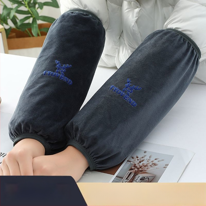 Universālās virtuves piedurknes — pretnetīrumiem, rudens-ziemas lietošanai, flaneles materiāls, drukāts dizains