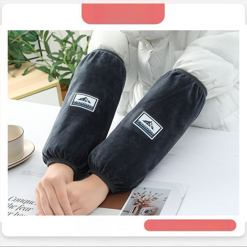 Universālās virtuves piedurknes — pretnetīrumiem, rudens-ziemas lietošanai, flaneles materiāls, drukāts dizains