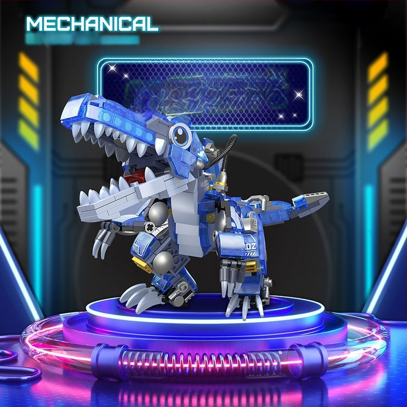 LEGO saderīgs blokiem komplekts: Orangutan dinozaura modelis, ABS plastmasa, 400–800 detaļas, bez elektrības, vecums 7–14 gadi