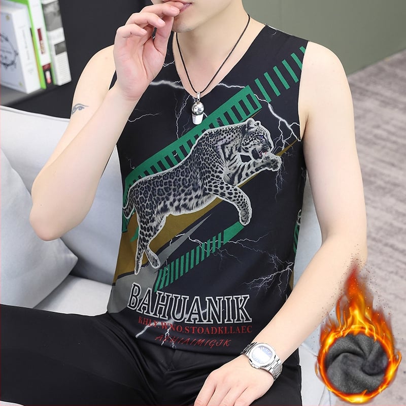 Vīriešu ziemas reversīvā samta termo veste ar džakarda rakstu, V kaklu, bez piedurknēm, bieza poliestera šķiedra