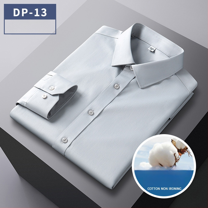 Vīriešu bezgludināmas krekli, 96% kokvilna, garas piedurknes, kvadrātveida apkakle, vienkrāsains raksts