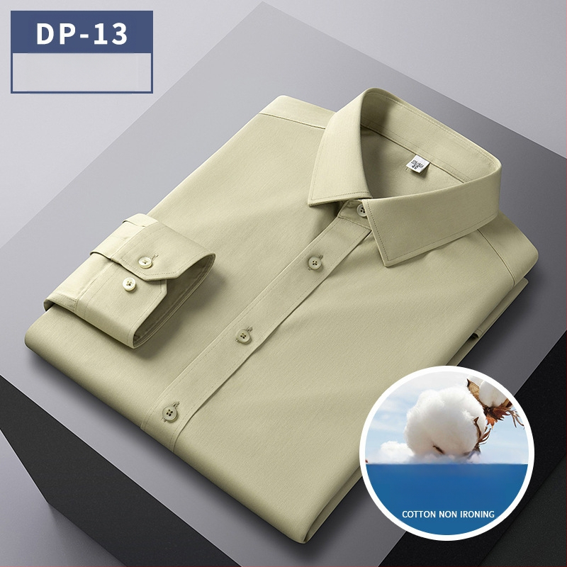 Vīriešu bezgludināmas krekli, 96% kokvilna, garas piedurknes, kvadrātveida apkakle, vienkrāsains raksts