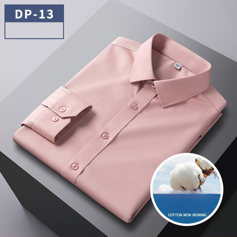 Vīriešu bezgludināmas krekli, 96% kokvilna, garas piedurknes, kvadrātveida apkakle, vienkrāsains raksts