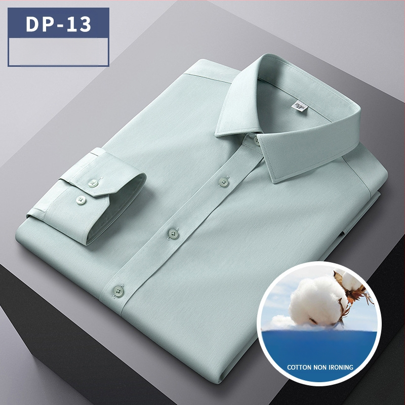 Vīriešu bezgludināmas krekli, 96% kokvilna, garas piedurknes, kvadrātveida apkakle, vienkrāsains raksts