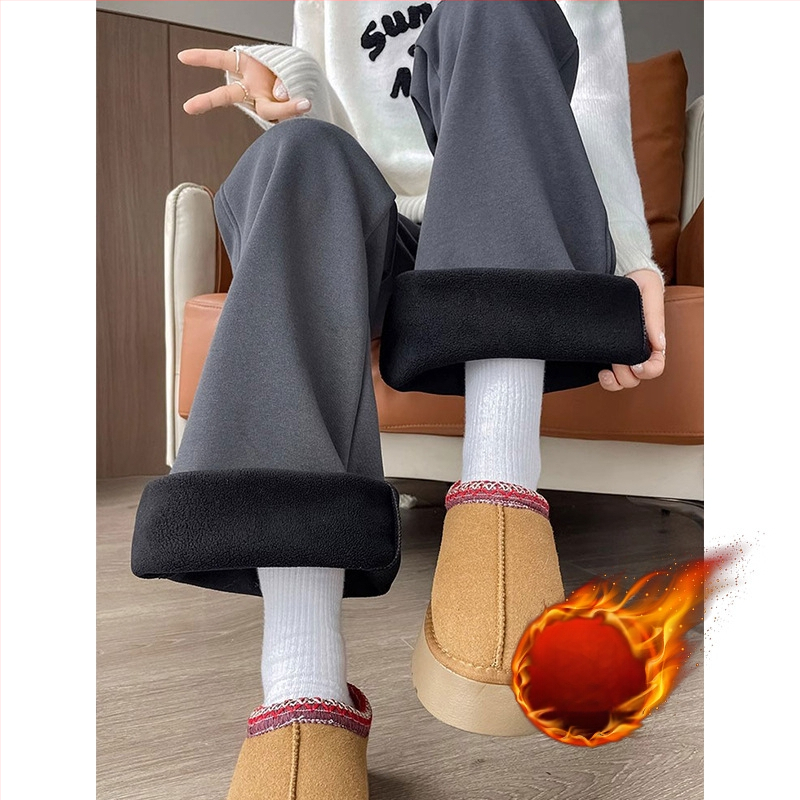 Mātītes platais bikses ar vēdera atbalstu, iekšējais fleece, brīvs piegriezums, kokvilnas-samējas audums, mikro-elastība, rudens-ziema un pavasara-rudens sezonām