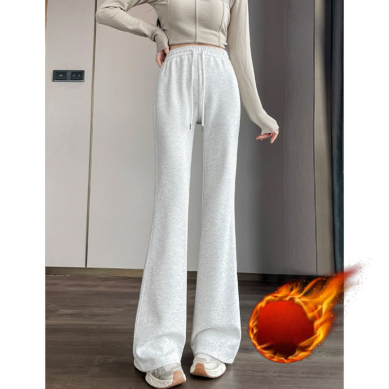 Mātītes platais bikses ar vēdera atbalstu, iekšējais fleece, brīvs piegriezums, kokvilnas-samējas audums, mikro-elastība, rudens-ziema un pavasara-rudens sezonām