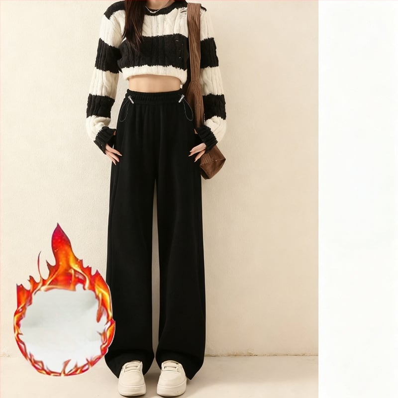 Grūtnieču ziemas bikses ar flīsa iekšdieni, biezas un silti, plata kāja, taisns piegriezums, vidējā josta; materiāls: kokvilnas-poliesters 50–70% saturs