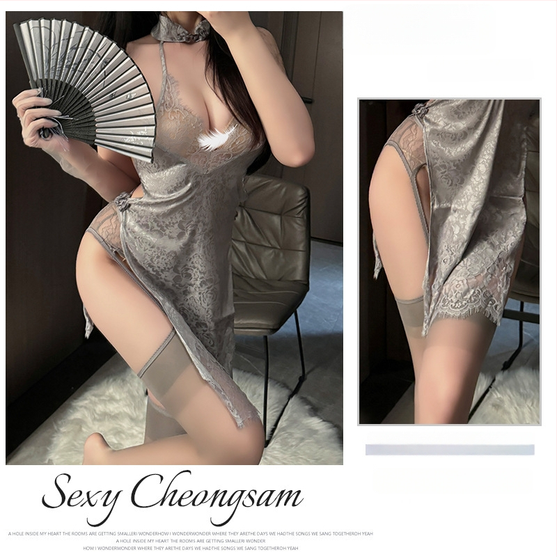 Fehérnemű jelmez: Cheongsam retro stílus, áttetsző részletek, poliészter 90–95%, Fairy márka