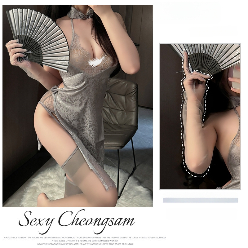 Fehérnemű jelmez: Cheongsam retro stílus, áttetsző részletek, poliészter 90–95%, Fairy márka