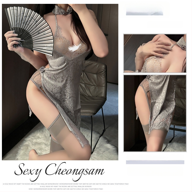 Fehérnemű jelmez: Cheongsam retro stílus, áttetsző részletek, poliészter 90–95%, Fairy márka