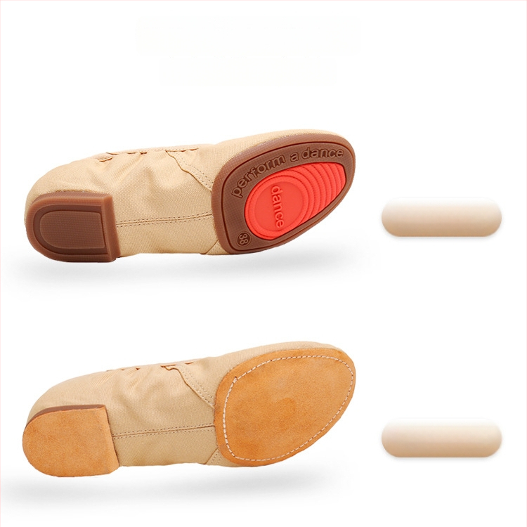 Deju kurpes pieaugušām sievietēm, bez šņorēm, mīksta pamatne, auduma augšdaļa, gumijas zole, elpojošas.