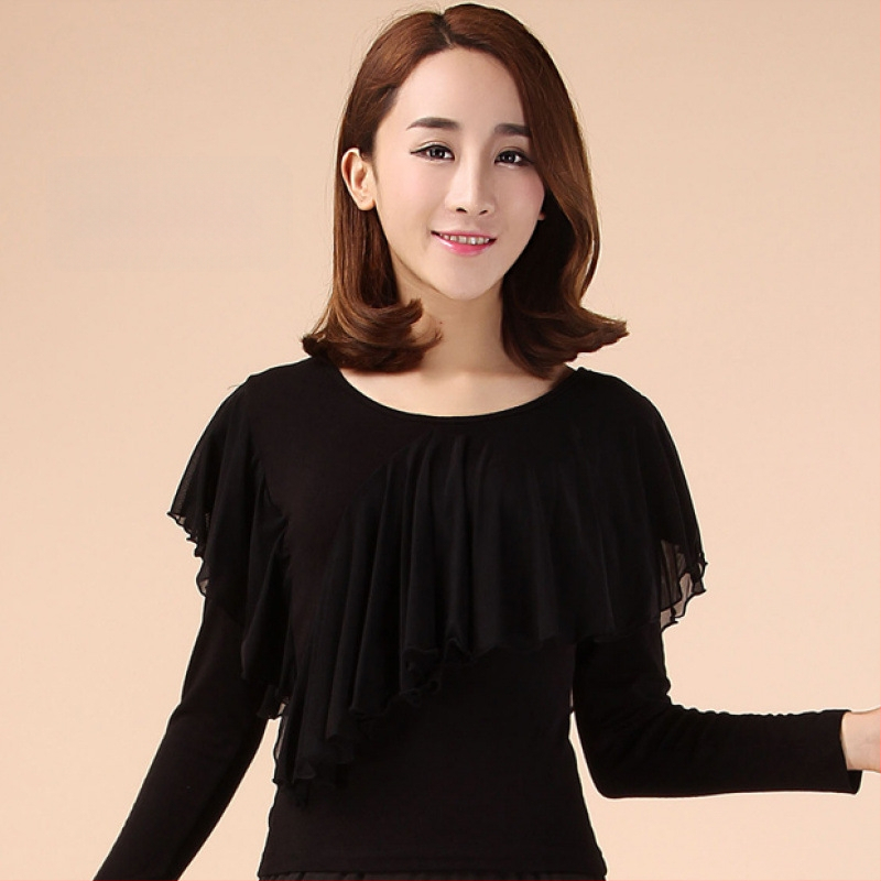 Sieviešu garām piedurknēm latīņu deju tērps – bambusa oglekļa šķiedras audums, bambusa šķiedras 91–95%, iekšējā odere 91–95%