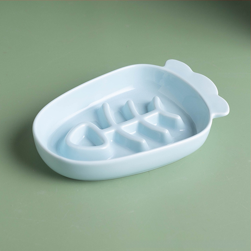 Kaķa keramikas bļoda, manuāla barošana, nav automātiskas barošanas, mājdzīvnieku barība