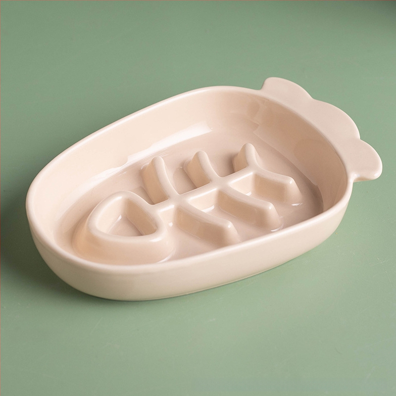 Kaķa keramikas bļoda, manuāla barošana, nav automātiskas barošanas, mājdzīvnieku barība