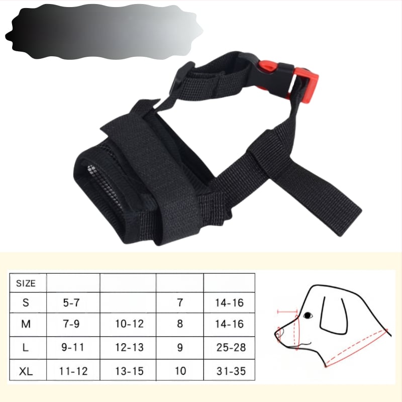 Suņa muzzlis, lai novērstu ēšanu un lizāšanu, dizains pret riešanu un matu izkrišanu, materiāls: zīda ziedu audums, bez importa, IP nav pilnvarots