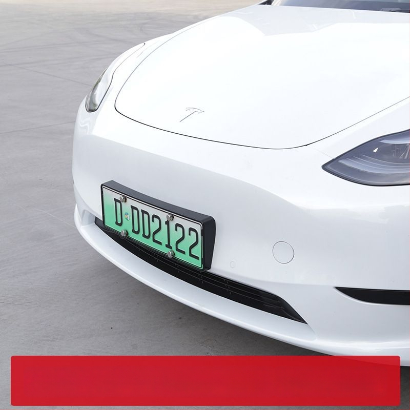 Tesla Model Y un Model 3 numura zīmju rāmis – plastmasas, aizsardzība, saderīgs ar Model Y/Model 3