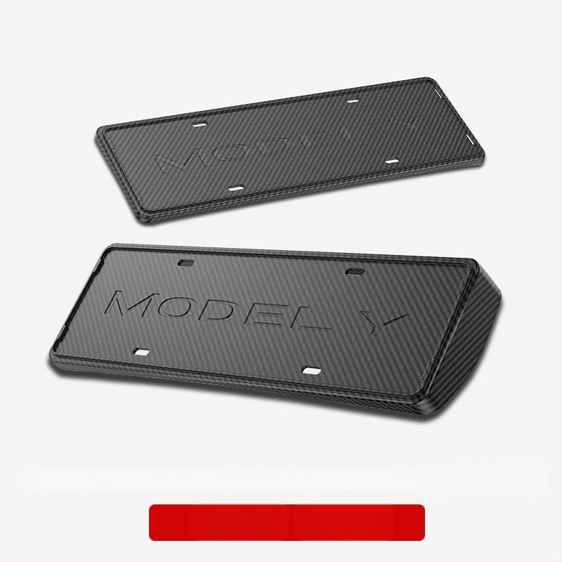 Tesla Model Y un Model 3 numura zīmju rāmis – plastmasas, aizsardzība, saderīgs ar Model Y/Model 3