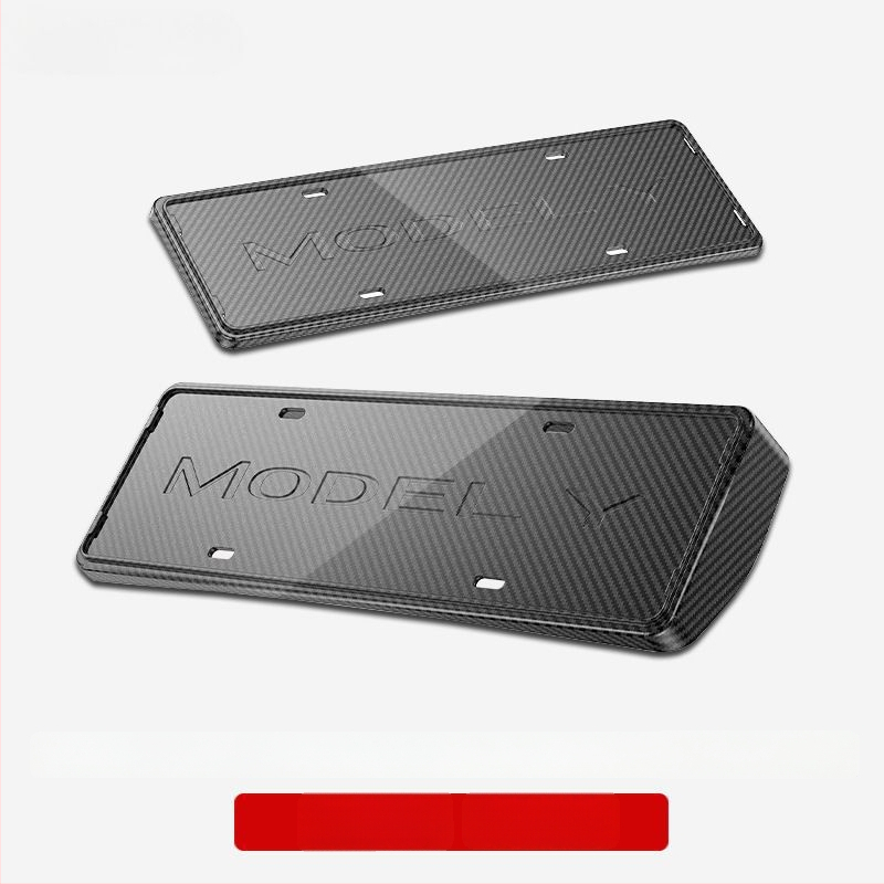 Tesla Model Y un Model 3 numura zīmju rāmis – plastmasas, aizsardzība, saderīgs ar Model Y/Model 3