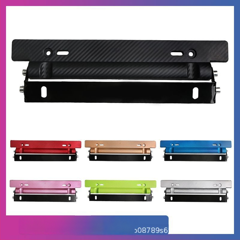 Nerūdijančio plieno numerio žymos laikiklis, universalus suderinamumas, modelis: License plate holder (Install), prekė Always red, detalės numeris 1