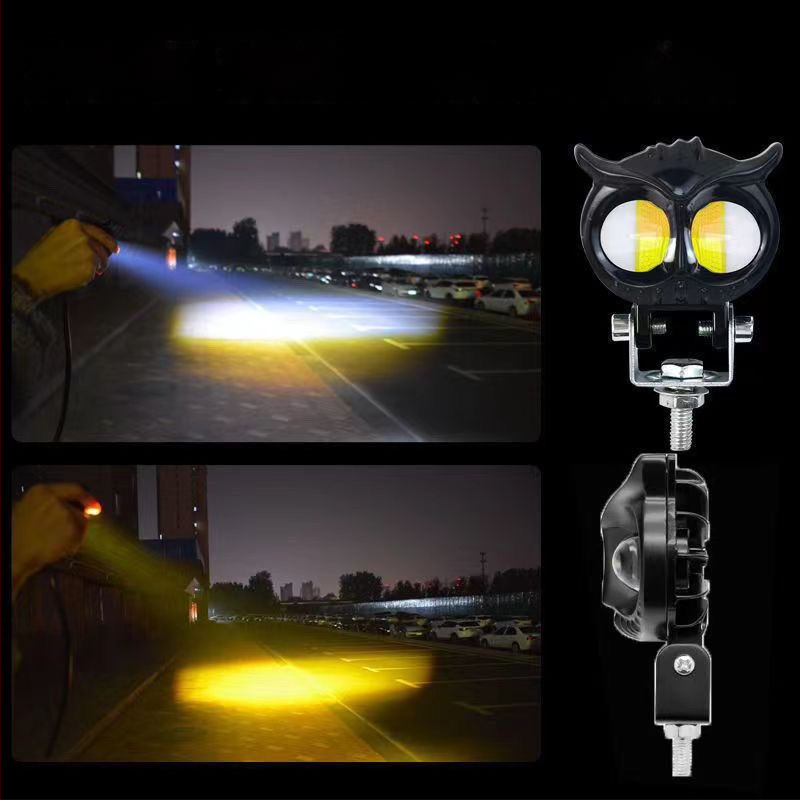 LED priekinis žibintas elektriniam tricikliui – didelis ryškumas, mirganti pelėdos rašto šviesa