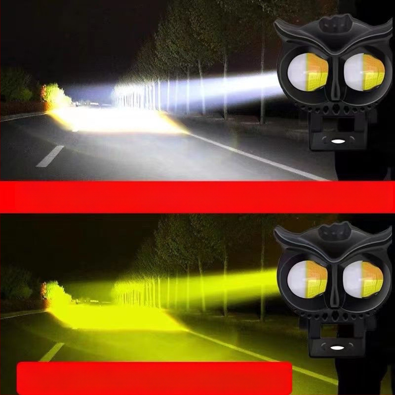 LED priekinis žibintas elektriniam tricikliui – didelis ryškumas, mirganti pelėdos rašto šviesa