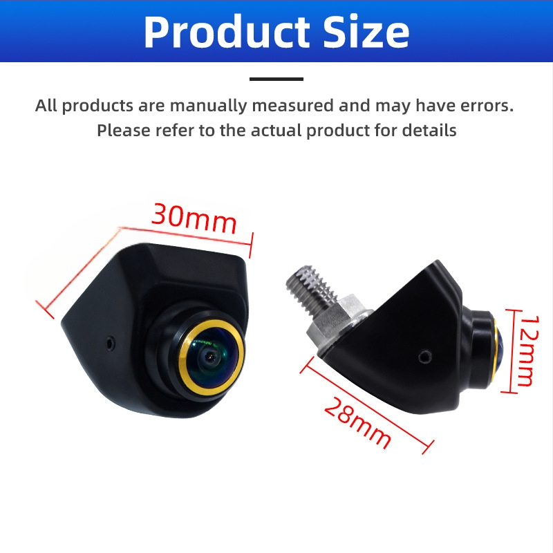 Automobiļu aizmugurējā kamera - 1080p HD, nakts redzamība, ūdensdroša, fisheye 360°, 170° skata leņķis