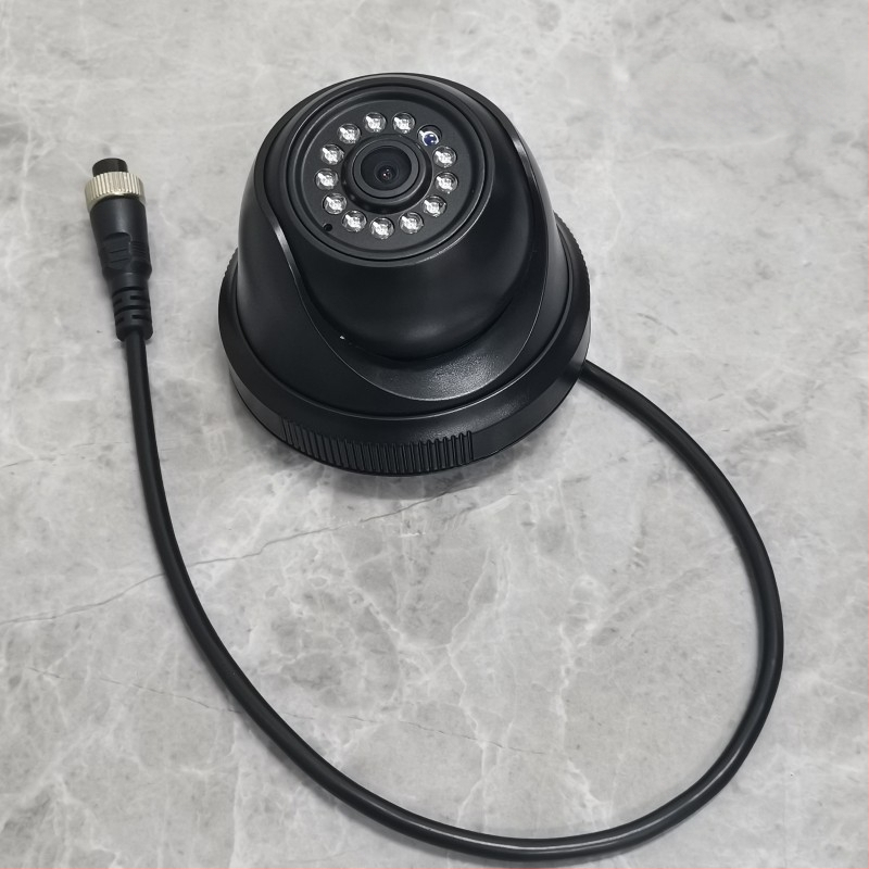 Automobilska infracrvena hemisferična kamera za četiri kanala nadzora, 1080P, AHD, 12-24V, 90° prilagodljiv, ABS kućište