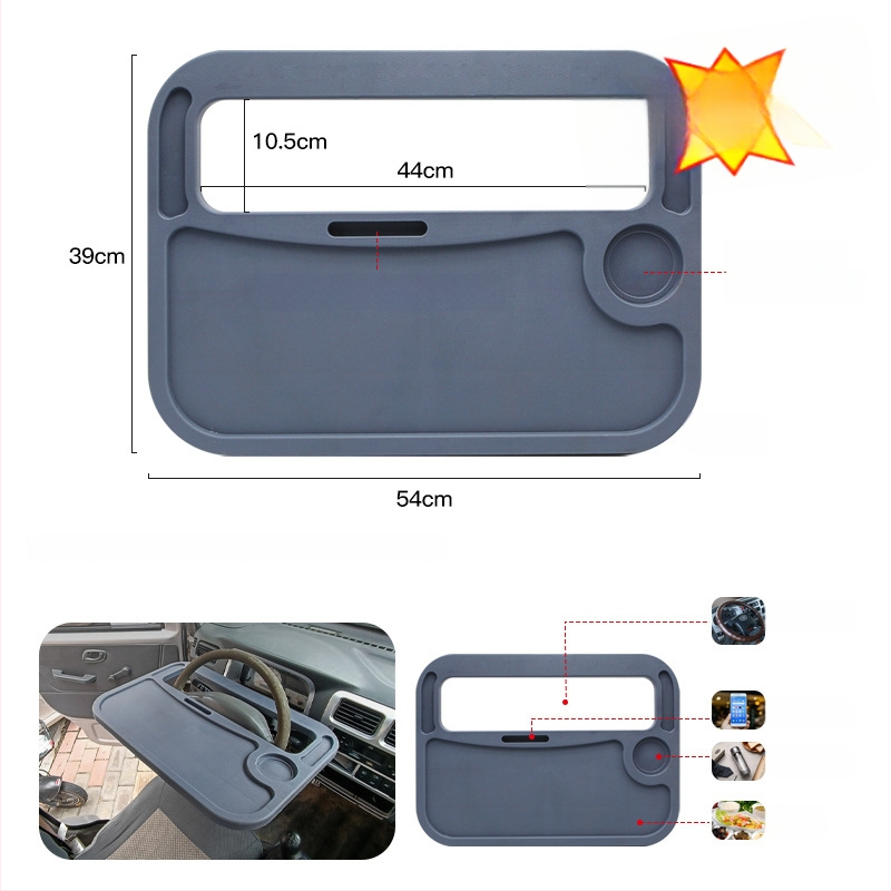 Veoki sisene toidulauake reguleeritava nurga ja seinale kinnitusega, universaalne sobivus, materjal plastik-puit