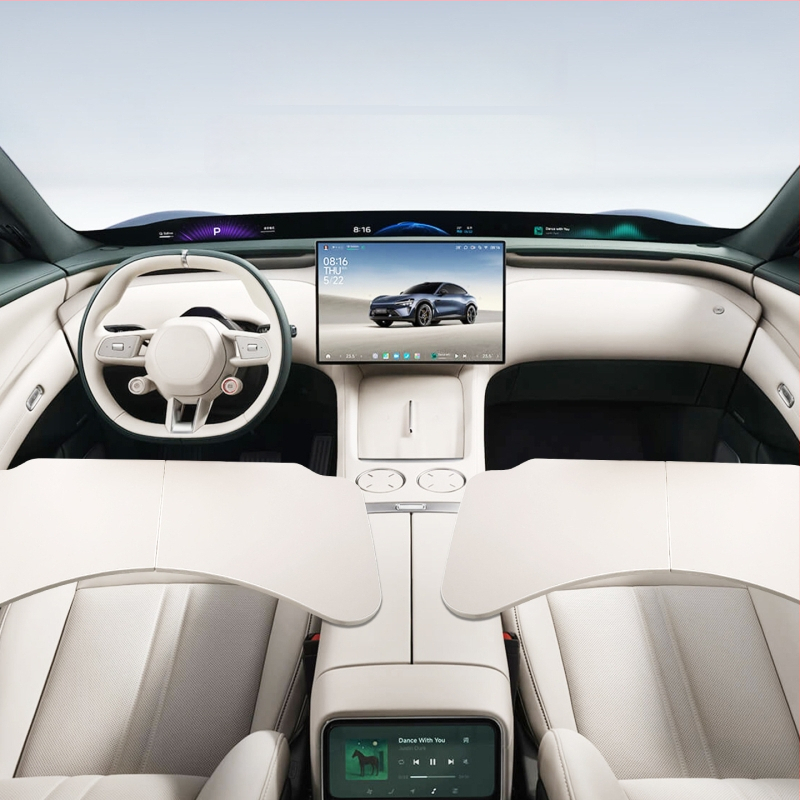 Coolness ABS auto saliekamais galds – daudzfunkcionāls galds darbam un ēšanai Xiaomi Yu7/SU7, Modelis: Mazais galds