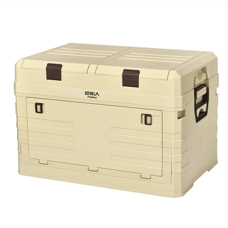 Auto pakiruumi korraldaja integreeritud telkimislauaga – 50–60 L, PP materjal, mudel AJP06, kaasaskantav