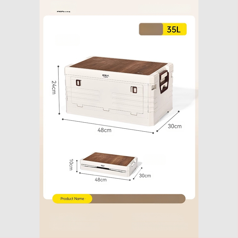 Auto pakiruumi korraldaja integreeritud telkimislauaga – 50–60 L, PP materjal, mudel AJP06, kaasaskantav