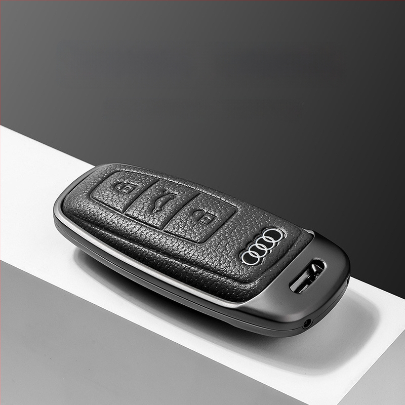 Võtmeümbris Audi | Materjal: Lambanahk | Stiil: Äri