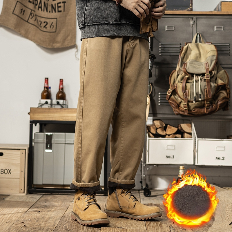 Mindennapi munkaruha nadrág, pamut, egyenes szabás, középmagas derék, cipzár