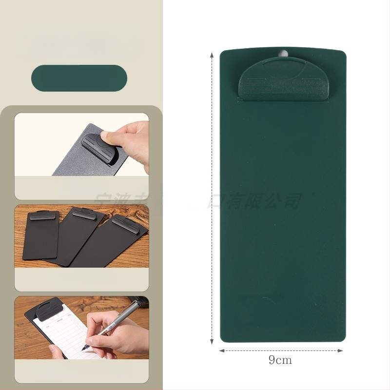 Plastikinis meniu laikiklis su 6 skylėmis užpakalyje, skirtas A5 popieriui, spaustuko dydis 9