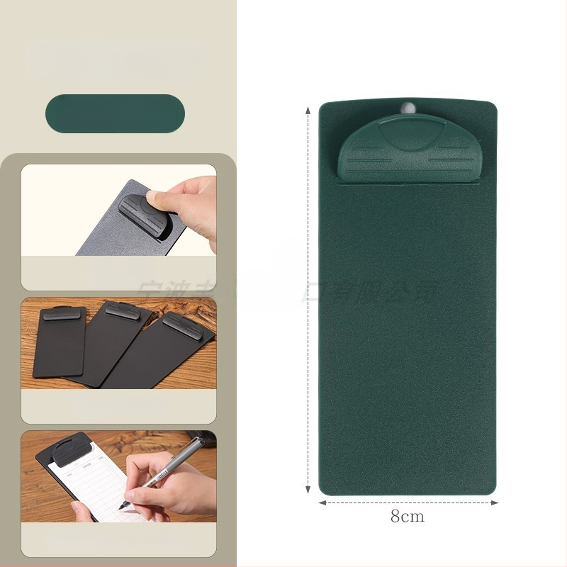 Plastikinis meniu laikiklis su 6 skylėmis užpakalyje, skirtas A5 popieriui, spaustuko dydis 9