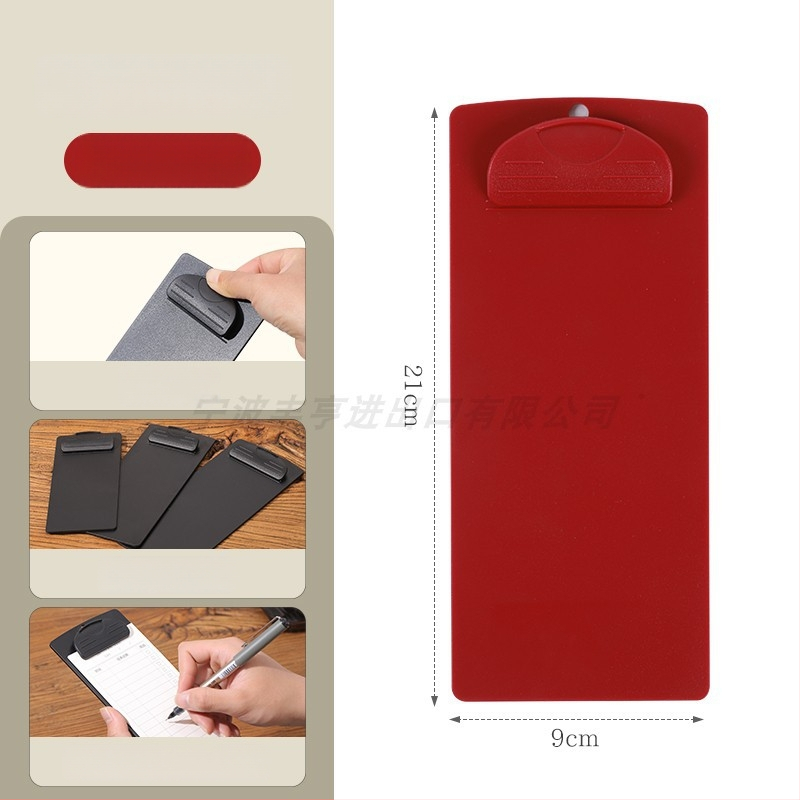 Plastikinis meniu laikiklis su 6 skylėmis užpakalyje, skirtas A5 popieriui, spaustuko dydis 9