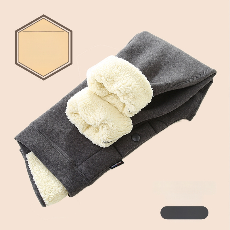 Ziemas bērnu termālās bikses, augsta josta, kokvilna, flīsa odere, 8+ gadu vecuma bērniem