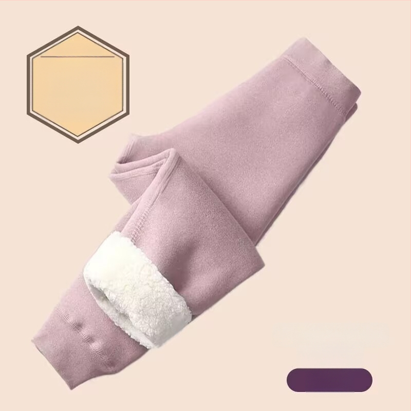 Ziemas bērnu termālās bikses, augsta josta, kokvilna, flīsa odere, 8+ gadu vecuma bērniem