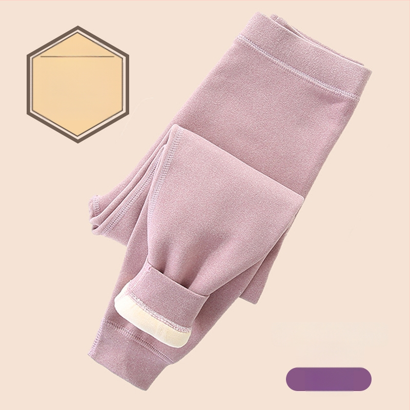 Ziemas bērnu termālās bikses, augsta josta, kokvilna, flīsa odere, 8+ gadu vecuma bērniem