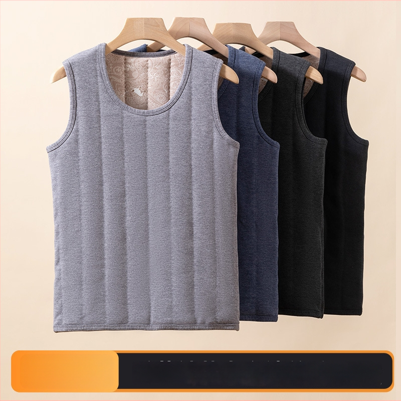 Unisex termo vest s kapuljom, antibakterijski, 5-slojni debeli flis, topla osnovna sloja