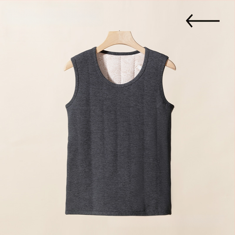 Unisex termo vest s kapuljom, antibakterijski, 5-slojni debeli flis, topla osnovna sloja