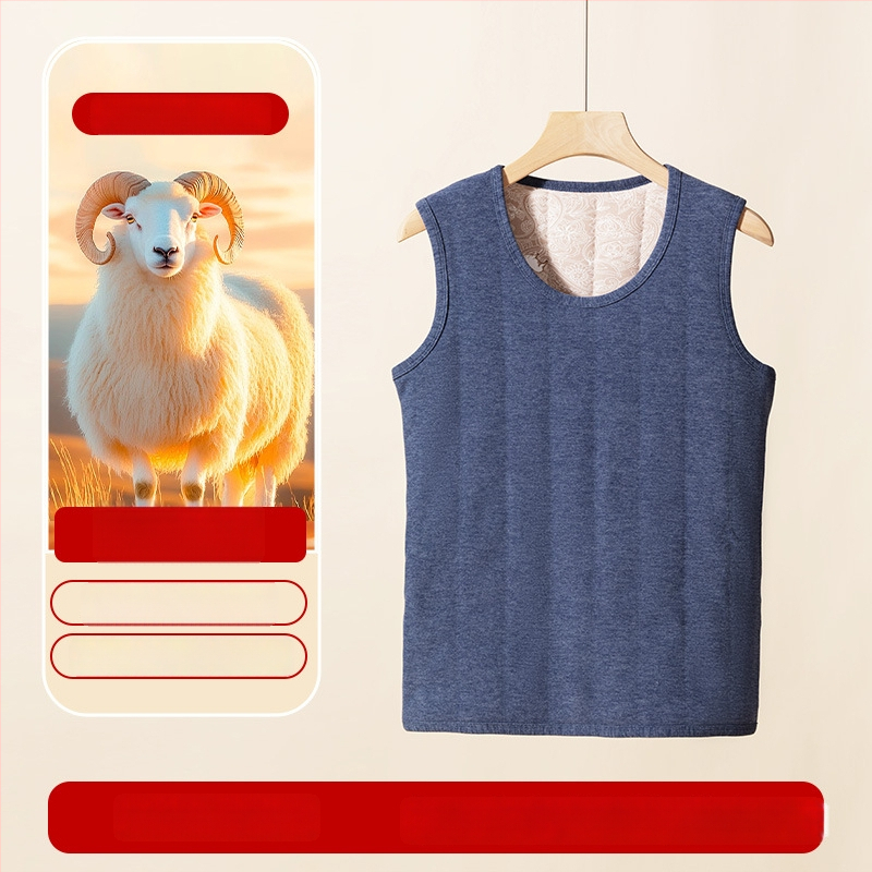 Unisex termo vest s kapuljom, antibakterijski, 5-slojni debeli flis, topla osnovna sloja